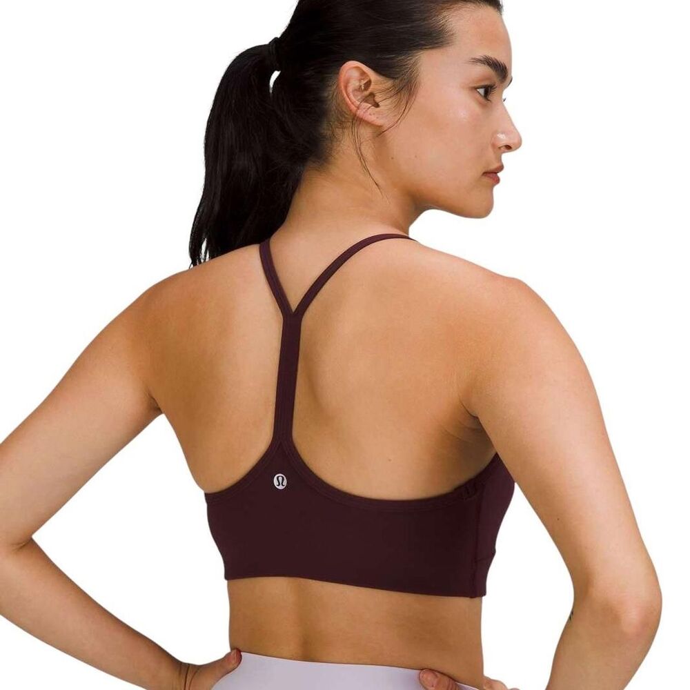 Lululemon Flow Y Wrap-Front High-Neck Bra *Light Support, B/C Cup in cassis - Picture 3 of 6